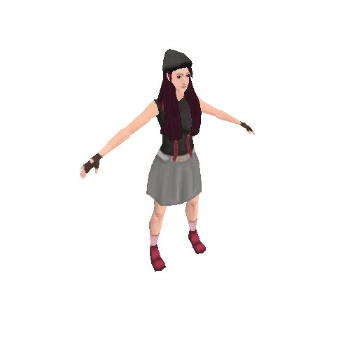 low_poly_girl  (unlit shader)